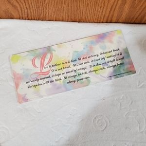 Current magnet or stand up "love is patient"